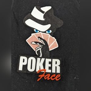 POKER FACE Vneck Cap Sleeve Blouse Large